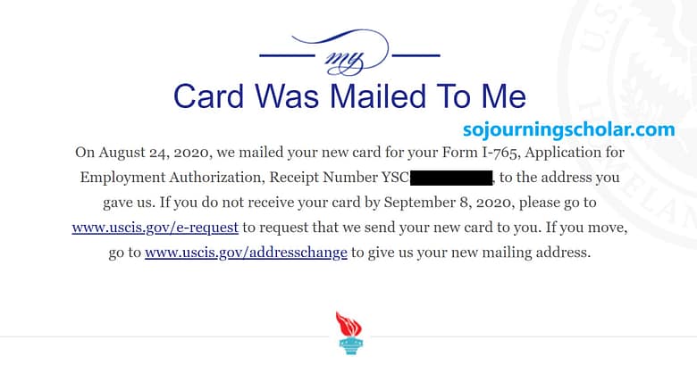 Card Was Mailed to You